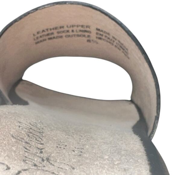 Seychelles Black Leather Platform Block Heel Sandals Ankle Strap 90s Style - Picture 7 of 10